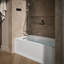 Archer® 60-in X 32-in Integral Apron Whirlpool  Heated Bubblemassage Air Bath with Left-hand Drain-937860970-937800434