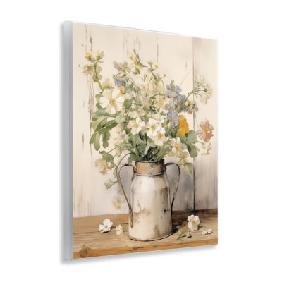  "Country Canister Bouquet", art mural sur bois par Arlington Prints