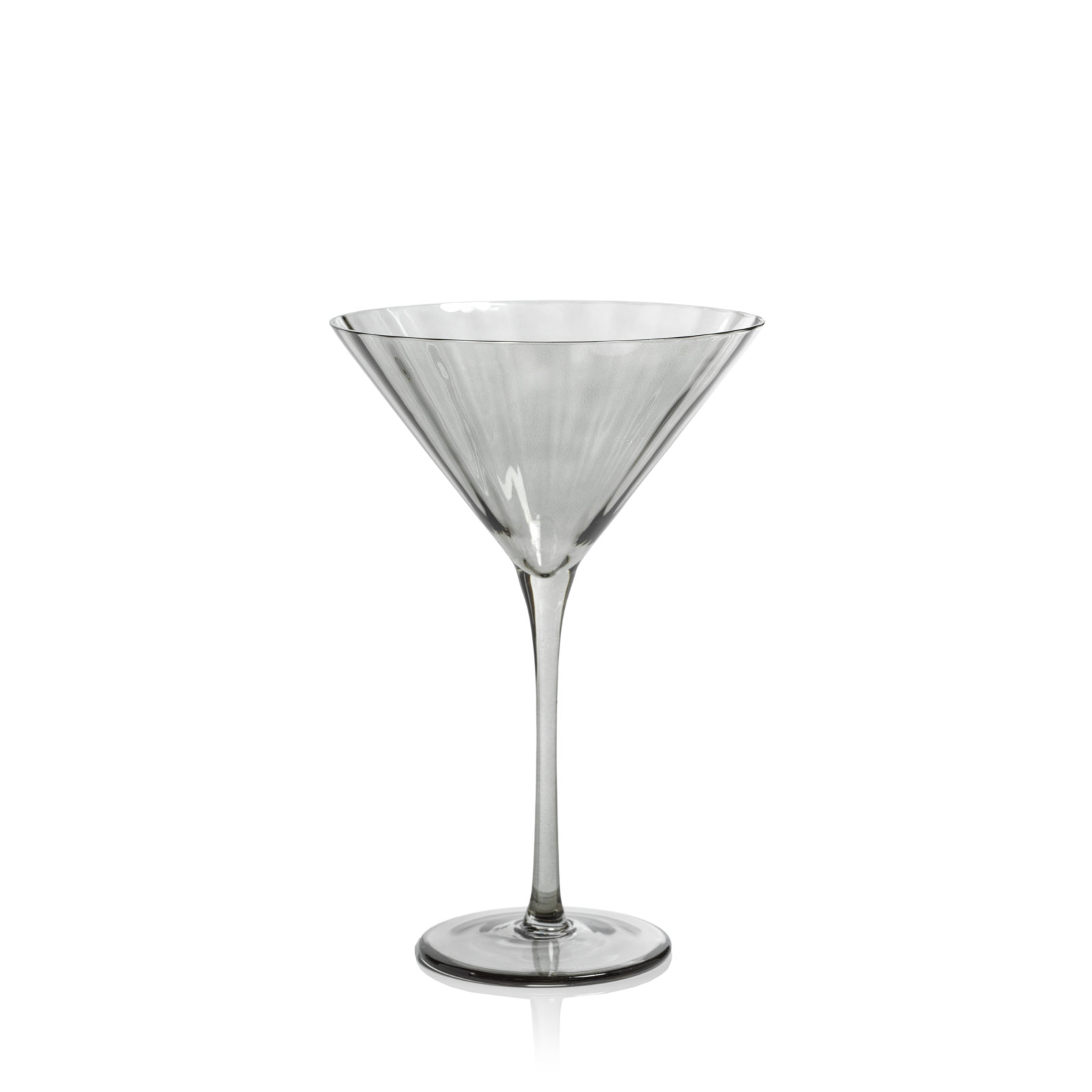 Malden Optic Martini Glasses, Set of 4, Smoke