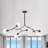 Pendent 6 - Light Dimmable Sputnik Modern Linear Chandelier-1346594242-1475129902