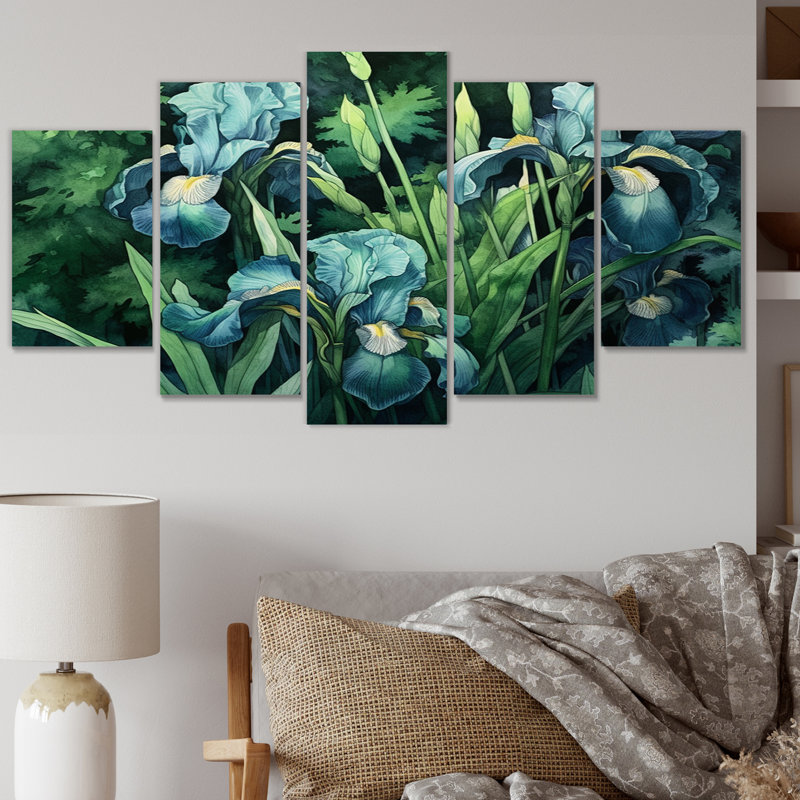 Traditional Plants & Flowers Wall Decor on Metal