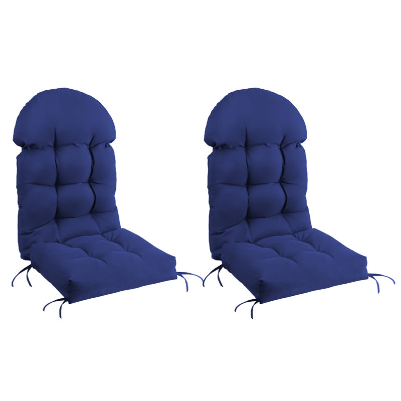2 PCS Outdoor Adirondack Chair Seat and Back Cushion, Navy