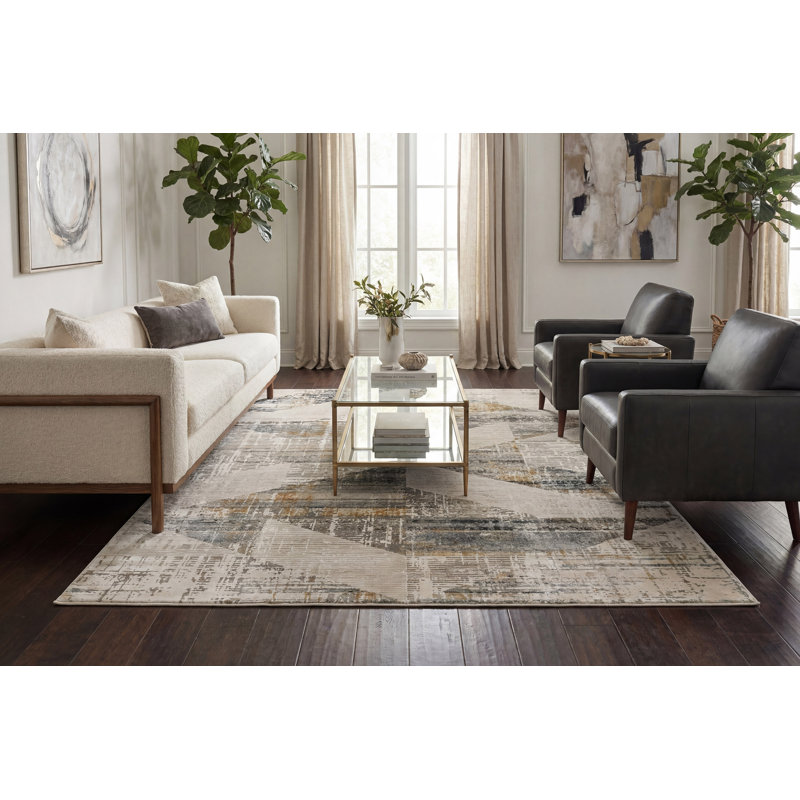Garzon Geometric Indoor Rug, Rectangle 3'11" x 5'7"