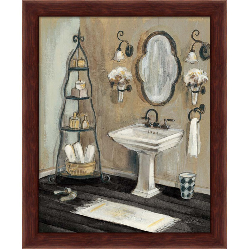 «French Bath Black» par Silvia Vassileva, art encadré (ensemble de 2)