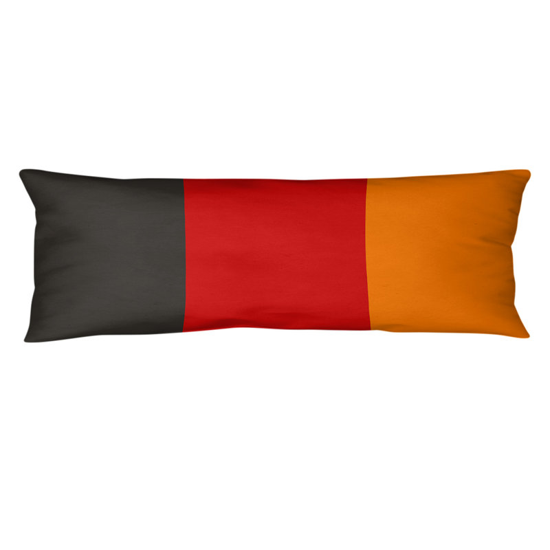 Polyester Medium Pillow, Orange/Red Mid, Tampa Bay Football 