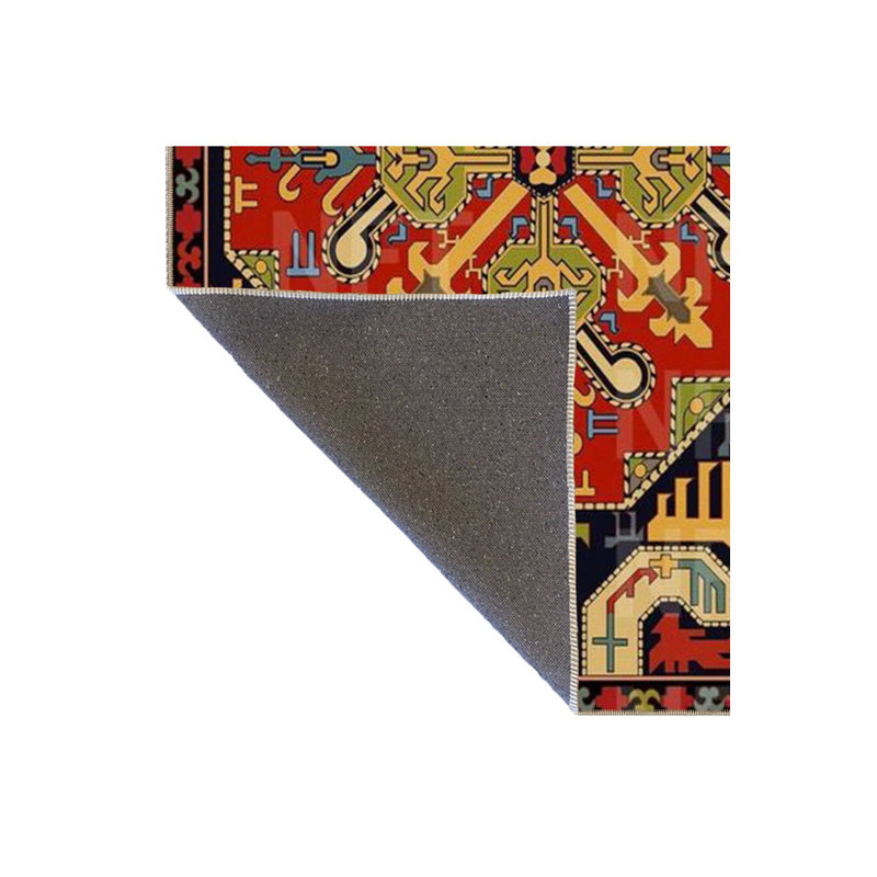 Tapis décoratif multicolore à motif ethnique, Tapis de couloir 3 pi 3 po x 6 pi 7 po