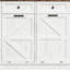 Armoire à poubelles et recyclage à double ouverture basculante de 100 cm avec 2 tiroirs, 2 bacs de 38 litres, rangement pour cuisine et buanderie de style campagnard (bacs non inclus)