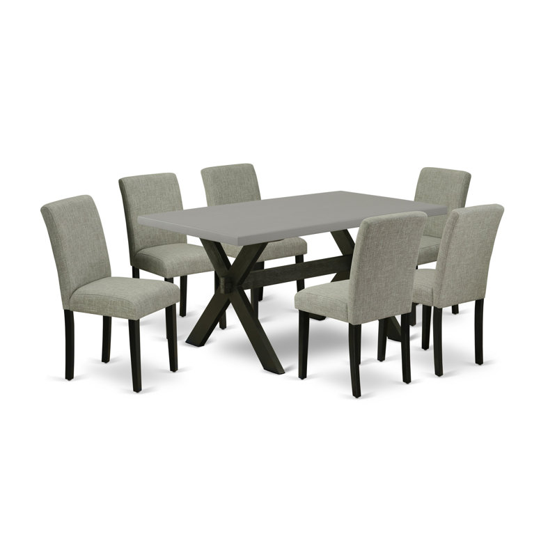 Ensemble de salle à manger pour 6 personnes Aimara, H 30 po x l 36 po x P 60 po