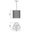 Luminaire suspendu simple à 1 lumière Living Hinges-99902311-99902316
