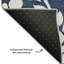 Tapis bleu marine de qualité supérieure lavable à la machine Prisco-582746616