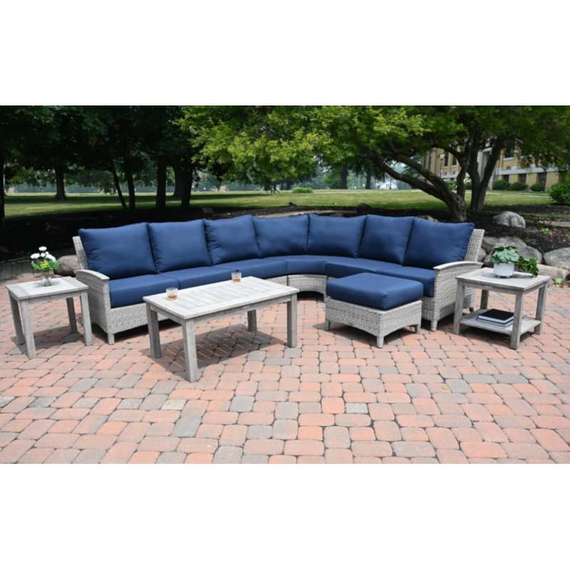 Bella Outdoor 8 - Piece Teak Conversation Set, Regatta