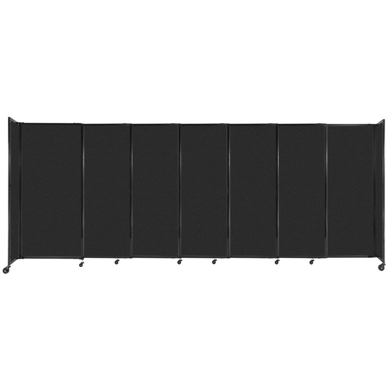 Cloison portative Soundsorb, H 72 po x l 186 po, Noir