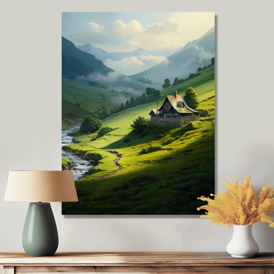 Mountain House, vallée de la rivière verte, art mural paysage