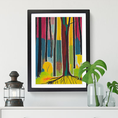 Spring Forest Street Art - Single Picture Frame Print
