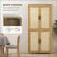 Armoire de rangement en rotin avec tablette réglable, style bohémien