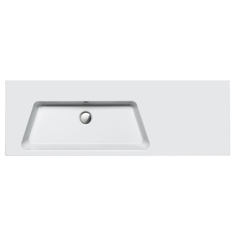 Proiezioni 55.12'' L Bathroom Sink, 0-Hole