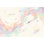 Décoration murale aquarelle amovible sur fond blanc
