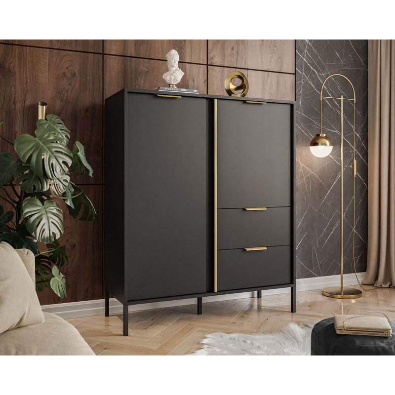 Amei 2 Drawer 103.3cm W Combo Dresser