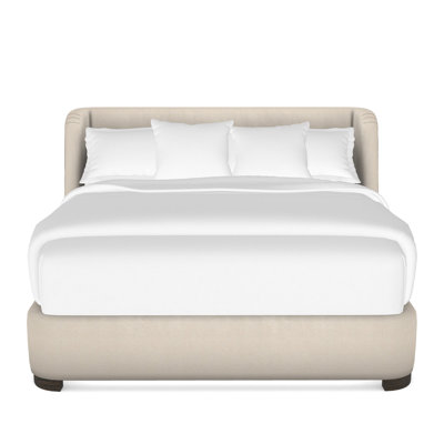 Tansy Solid Wood Wingback Bed