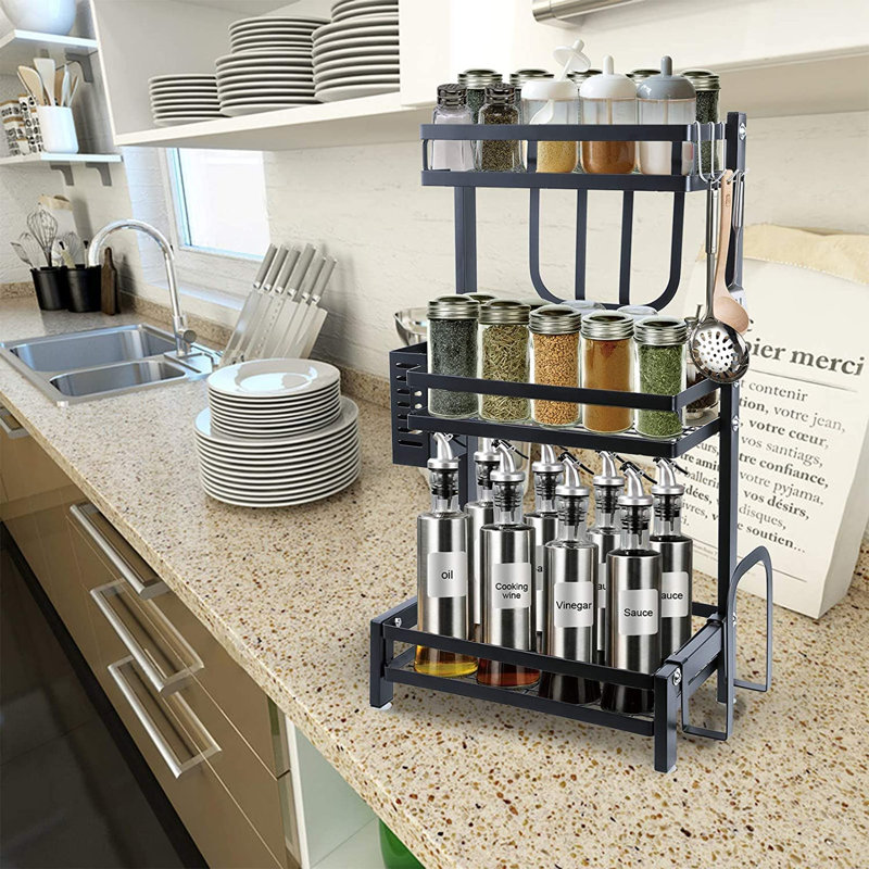 Freestanding Stainless Steel Spice Rack