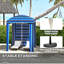 Cabanon d'extérieur portatif avec parasol Outsunny