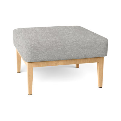 Repose-pieds d'extérieur en teck avec coussin Santa Barbara