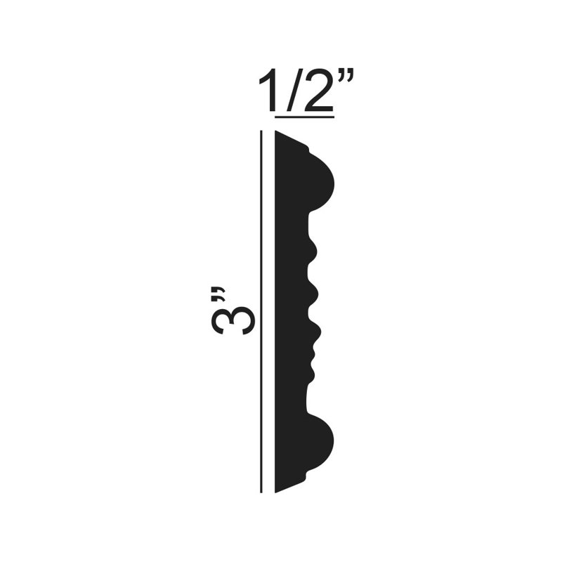 Floral Primed Polyurethane Panel Moulding Sample for Walls