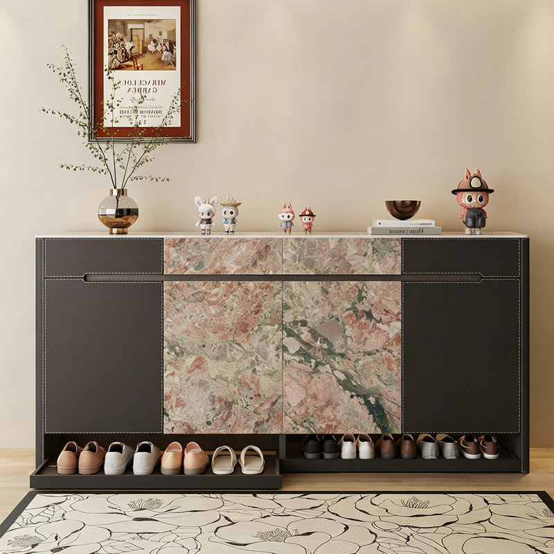 Armoire à chaussures 62,99 po, 41.34" H x 62.99" W x 13.78" D