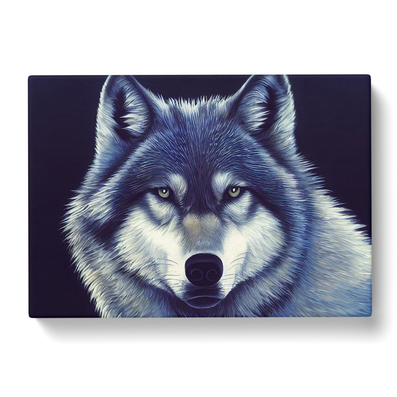 Wolf Portrait Vol.5 - Wrapped Canvas, 35cm H x 50cm W x 3cm D