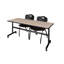 Table de nidification Nickls, 2 chaises empilables-32668119-32668134