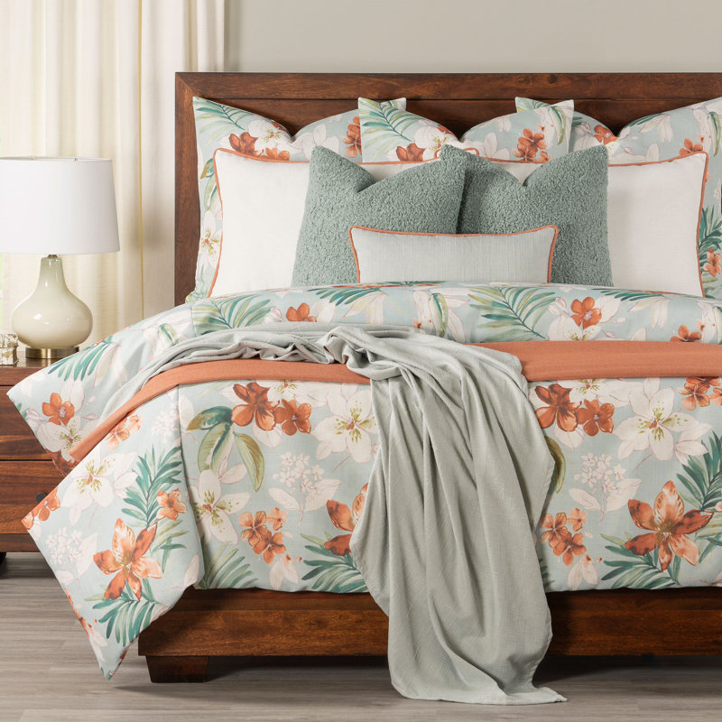 Ensemble de housse de couette Camille, Housse de couette double et insert + 5 pièces sup