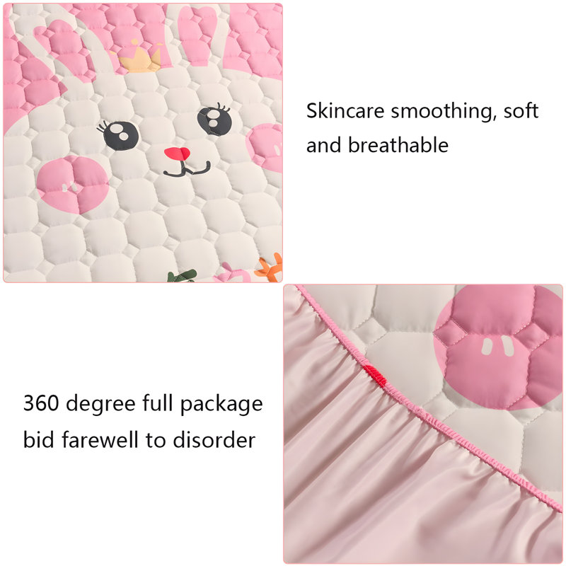 Polyester (polyester Fiber) Yuanqi Rabbit Fitted Sheet
