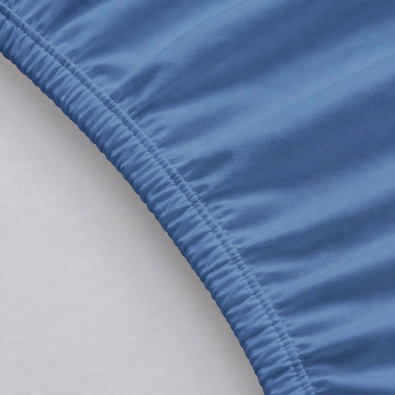 6-Piece Premium Deep Pockets Microfiber Sheet Set, Queen, Denim Blue