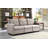 3 Seats Modular Sofa With Ottoman L-shape Couch For Living Room Bedroom Small Space, Light Gray