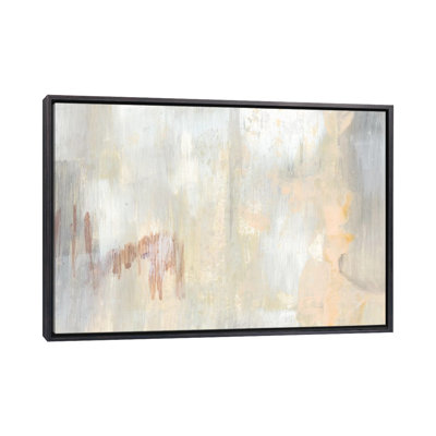 «Barely Blush I» par Jennifer Goldberger - reproduction d'art encadrée