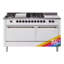 ILVE Nostalgie II 60 in Dual Fuel Range, 7 Burner, Griddle, Frenchtop-1511442320-1511442330