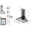 Hotte de cuisine murale ZLINE Convertible Vent-1419725727