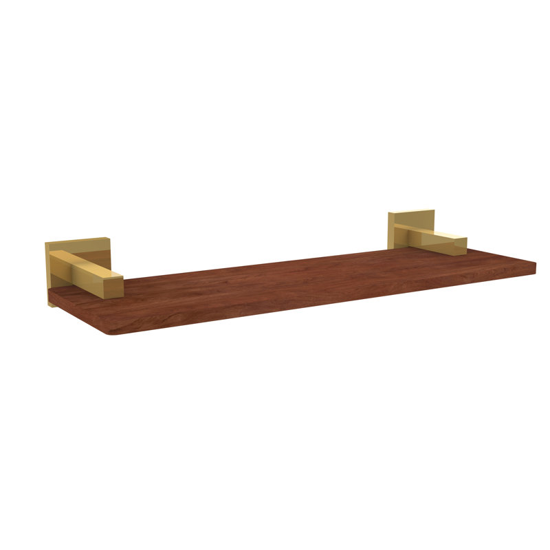 Haranu Bracket Shelf, Polished Brass