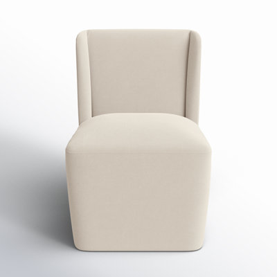 Rylee Unfinished Fabric Wing Back Dining Chair by Ebern Designs