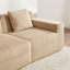 Canapé modulaire en forme de U à 4 places en velours côtelé avec confort en forme de nuage, coussins décoratifs, 2 repose-pieds amovibles et mousse à haute résistance Camel Comfort sans assemblage requis