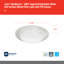 Lumière de disque à DEL blanche Juno Slimbasics 6In JSBT SLIM TAPERED avec capteur PIR Juno Slimbasics