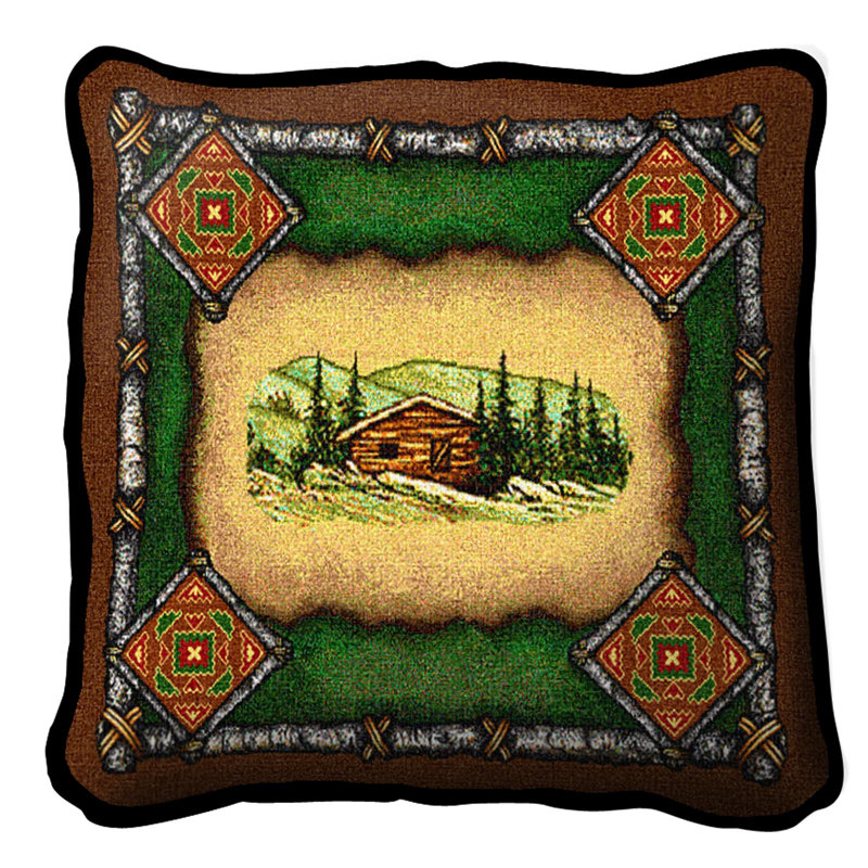 Coussin en coton Cabin Lodge