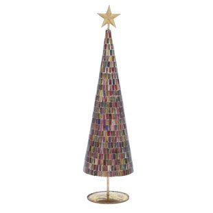 Arbre de Noël multi-mosaïque avec étoile