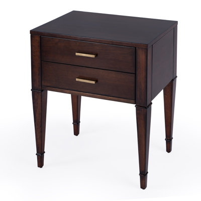 Mazekine Solid Wood Nightstand by Lark Manor