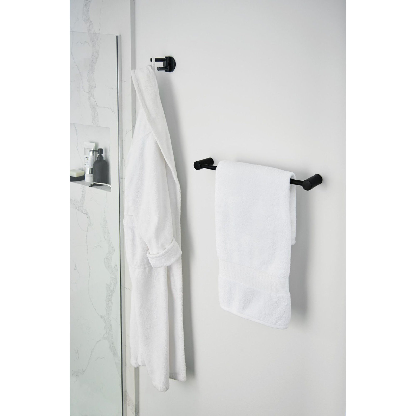Align Wall Mounted Robe Hook, Matte Black