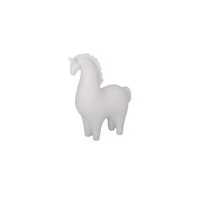 Horse Figure White..7.75"x3.50"x9.25"H