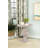 Devrek 24.25'' Tall Pedestal End Table in White Washed-792079688