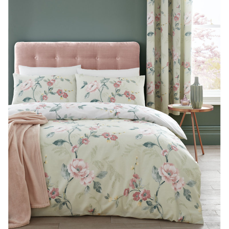 Floral Duvet Cover Set, 230 x 220cm Duvet Cover + 2 Pillowcases