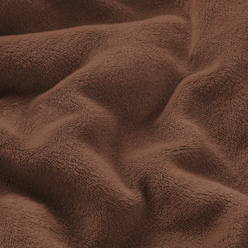 Faux Fur Reversible Fleece Throw Blanket – Soft & Cozy, Camel, Single (3')