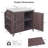 42.1" Outdoor Kitchen Island with Side Shelf, Outdoor Grill Cart with Storage Cabinet, Outdoor Kitchen Cabinet with Stainless Steel Top, Adjustable Shelf and 4 Wheels for Pizza Prep-807637161
